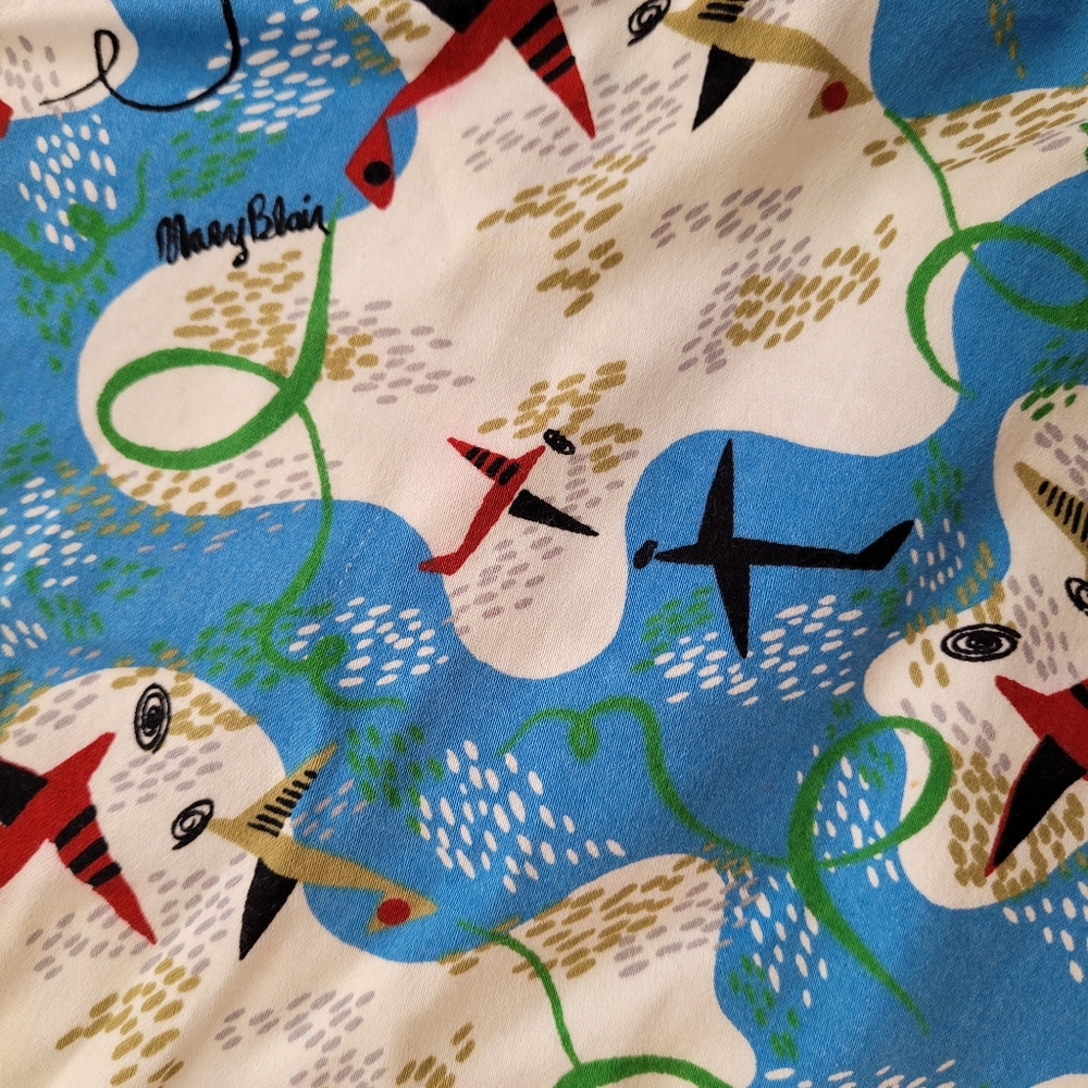 Mary Blair Pinup Girl Clothing Doris skirt in Airplane print